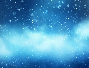 Winter night sky, snowy, dreamy, celestial