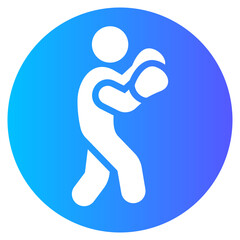boxer gradient icon