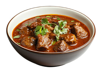 Delicious Homemade Beef Stew with Vegetables in a White Bowl