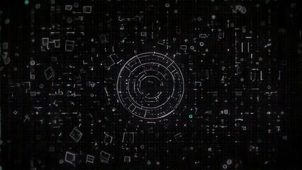 Fototapeta premium サイバー感のある近未来のイメージ 背景素材 テクスチャ AI生成素材 