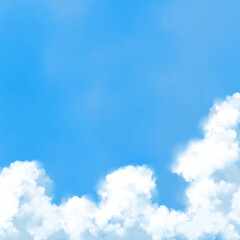 blue sky with clouds