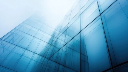 Fototapeta premium Abstract Glass Facade of Modern Building