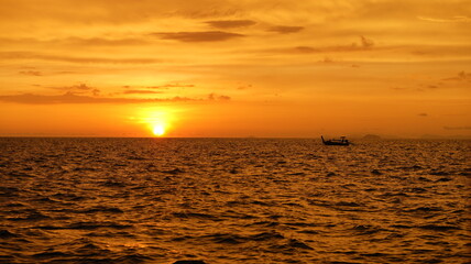 Sunset in south Thailand