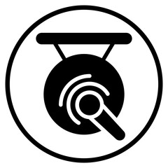 gong glyph icon