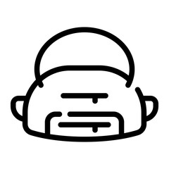 sport bag line icon