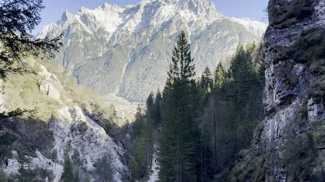 Lainbachschlucht Gorge: Mittenwald Canyon Trail In Bavarian Alps Video