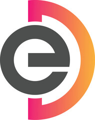 ED letter logo design