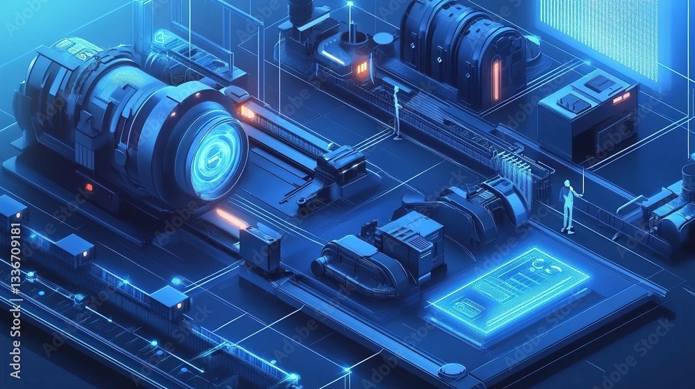 Poster a fully virtualized smart factory simulation predicting optimal workflows.