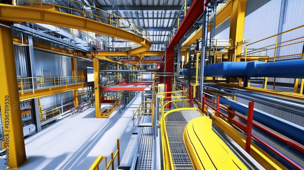 Aufkleber a fully virtualized smart factory simulation predicting optimal workflows.