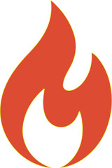 Fire logo vector art illustration