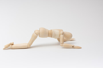 がっくりするデッサン人形