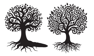 tree silhouette design