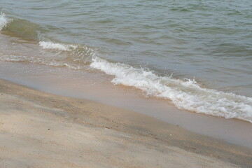 Sandy beach and sea for background