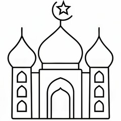 black and white vector illustration of a cat