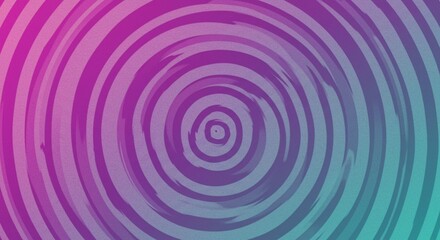 Abstract Swirling Circular Pattern Purple Teal Gradient Psychedelic Background Texture