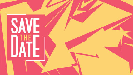 Save the date banner. Can be used for business, marketing and advertising. logo graphic design of event summit made for Technology and upcoming events.	