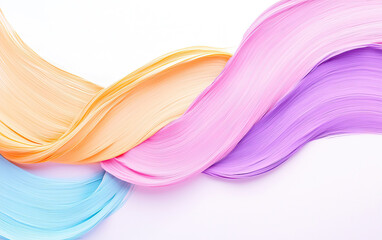 Colorful waves of paint create vibrant and dynamic composition, evoking feelings of creativity and joy