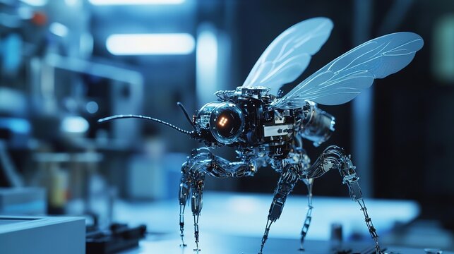 AI-powered robotic systems inspired by insect movement for industrial automation.