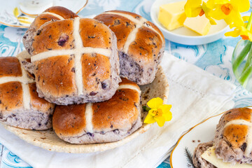 Hot cross buns - traditional Easter food