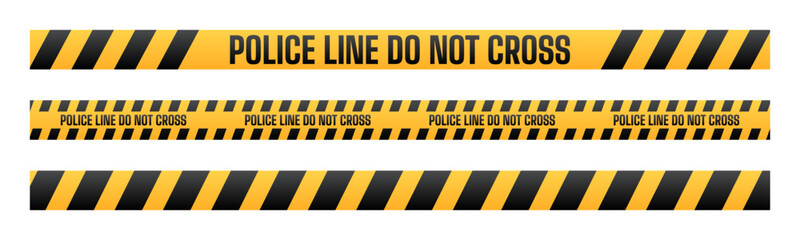 Police line do not cross tape set