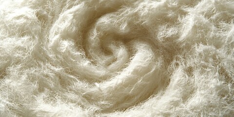 Creamy swirls, textured fabric close-up