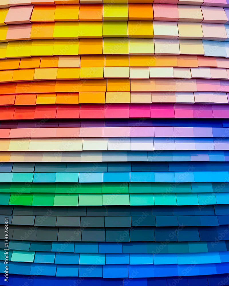 Poster Exploring the Harmony of Complementary Colors in a Vibrant Palette