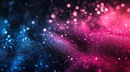 Obraz premium Vibrant abstract background with colorful bokeh lights creating a dreamy atmosphere in a cosmic setting