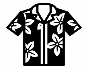 creative details Hawaiian Shirt Icon vector illustration