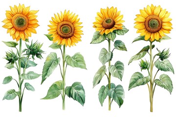 Bright yellow sunflower field with colorful flowers in a vibrant natural garden under the sun