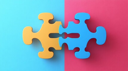 Obraz premium Business merger abstract shape merging together unity concept dynamic composition