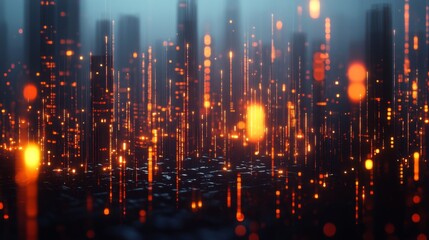 Obraz premium Illuminating forex candlestick patterns global trading markets digital art virtual environment aesthetic perspective abstract visualization