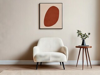 Cozy minimalist living room setup modern apartment interior design bright environment comfortable viewpoint