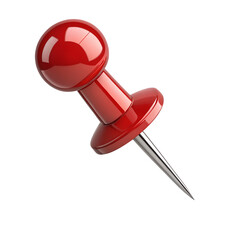 Red Push Pin - High-Quality Office Supply with Metallic Point