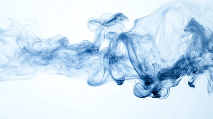 Smoke and ink diffusion in water with ethereal swirling patterns, artistic dreamy effect