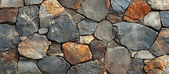 Rustic stone wall texture background (1)