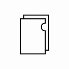 Folder with documents icon vector sign