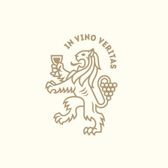 Lion wine logo