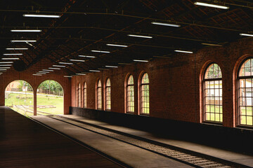 An abandoned British trainstation, in Santo Andre SP Brazil.