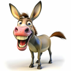 a cartoon donkey laughing funny