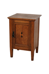 wooden chest isolated on white  Leick Furniture Wood Mission Chairside End Table
