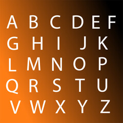 A to Z vector alphabet set