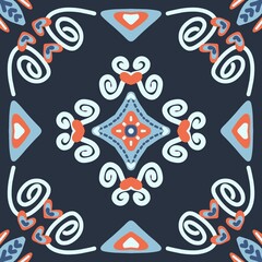 christmas card with snowflakes