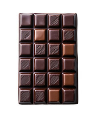 Obraz premium chocolate bar on white background