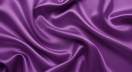 Obraz premium Purple Silk Fabric Texture – Smooth Satin Textile Background