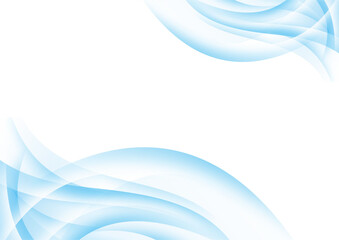 BLUE WAVE ABSTRACT BACKGROUND FRAME SIMPLE