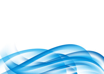 MINIMALIST ABSTRACT WAVE BACKGROUND BLUE CYAN