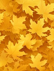 Obraz premium Golden Autumn Leaves: A Vibrant Fall Background