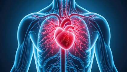 3D Anatomy of the Human Heart and Circulatory System