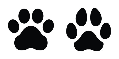 Paw print icon vector