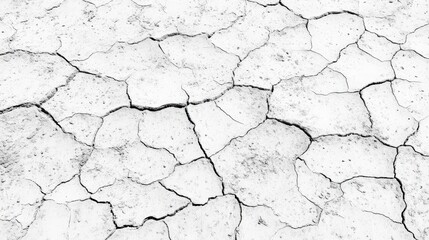 Fototapeta premium Stunning Close-up of Cracked Earth Texture. Arid Land Surface Detail. Dry Earth Pattern. Nature's Desiccated Beauty.